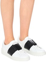 Thumbnail for your product : Valentino Garavani Open leather sneakers