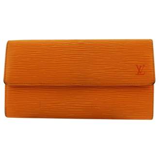 Louis Vuitton Orange Leather Wallets