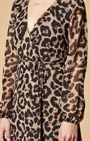 Thumbnail for your product : Reverse Isadora Leopard Print Maxi Wrap Dress
