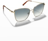 Thumbnail for your product : Ferragamo Vara Bow Metal Butterfly Sunglasses