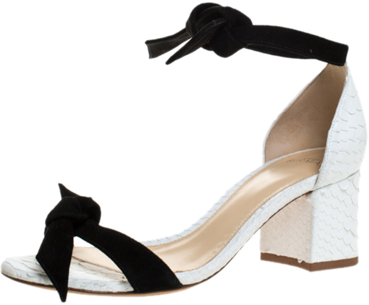 white suede block heels