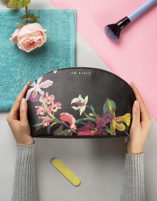 Ted Baker Floral Print Makeup Bag in Black