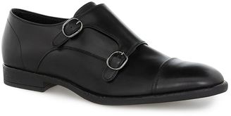 Union Black Leather Monk Shoes