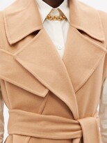 Thumbnail for your product : Burberry Sleeveless Belted Cashmere Trench Coat - Camel