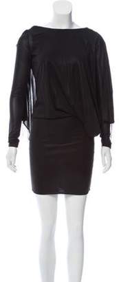 Jay Ahr Long Sleeve Mini Dress Black Long Sleeve Mini Dress