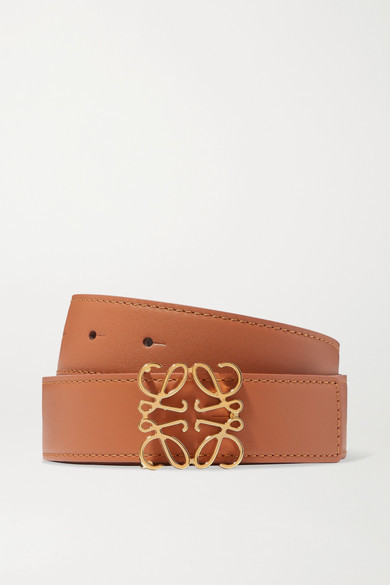 Loewe - Reversible Leather Belt - Tan