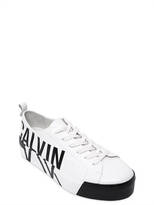 Thumbnail for your product : Calvin Klein Jeans 40mm Jayda Printed Logo Leather Sneakers