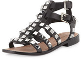 Thumbnail for your product : Rebecca Minkoff Sage Studded Leather Gladiator, Black