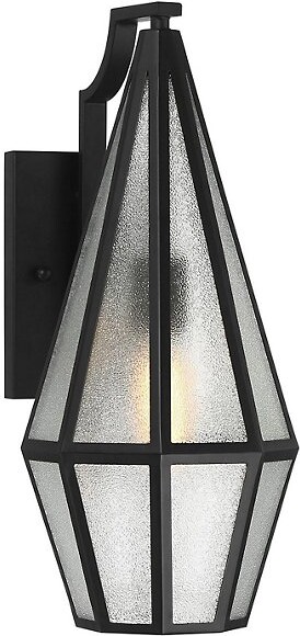 Savoy House Peninsula Outdoor Wall Scocne in Black, Size: Small