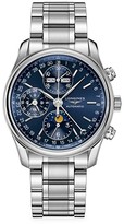Thumbnail for your product : Longines Master 40MM Blue Dial Chronograph Stainless Steel Watch
