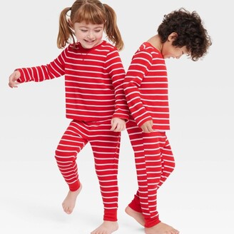 Toddler Striped Matching Family Thermal Pajama Set - Wondershop™ Red -  ShopStyle