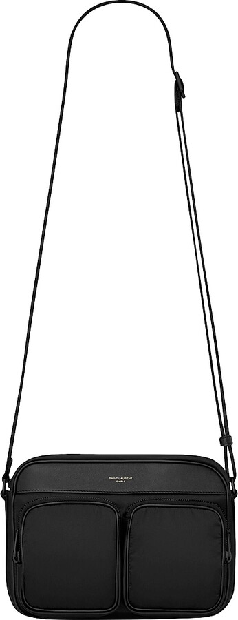 Saint Laurent Women's City Camera Bag In Econyl Regenerated Nylon - Nero