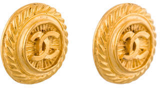 Chanel CC Medallion Earrings