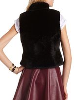 Thumbnail for your product : Charlotte Russe Open-Front Faux-Fur Vest