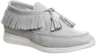 Oki-Kutsu Oki Kutsu Uno Fringe Sneakers Off White Leather