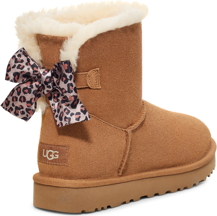 UGG Mini Bailey Bow Leopard - ShopStyle Cold Weather Boots