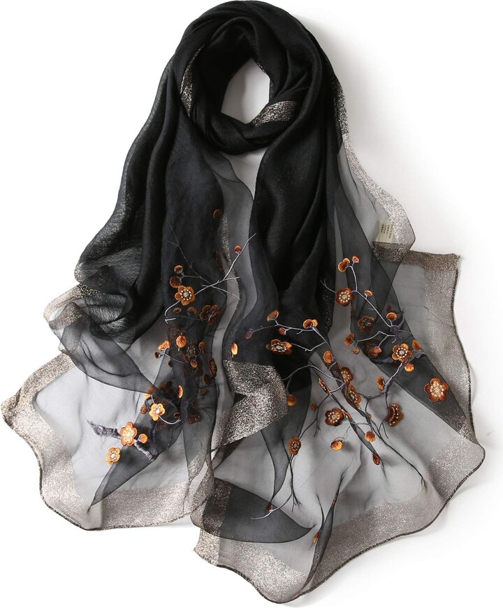 discount 92% NoName Taupe scarf with golden glitters Gray/Golden Single WOMEN FASHION Accessories Shawl Golden 