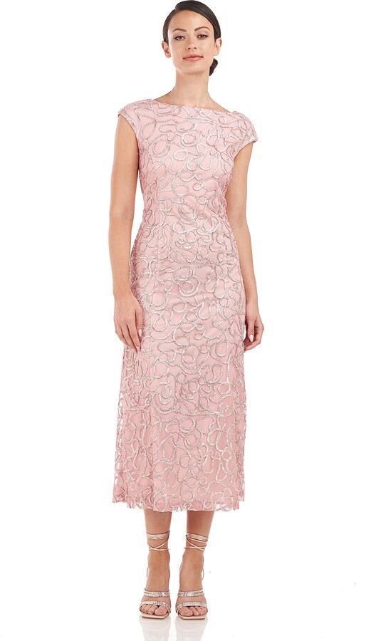 JS Collections Women's Kiara A-line Tea Length Dress ShopStyle