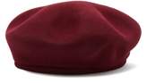 Thumbnail for your product : Maison Michel Bonnie Bead Embellished Beret - Womens - Burgundy