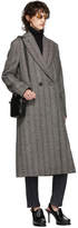Thumbnail for your product : Stella McCartney Black and White Wool Herringbone Coat