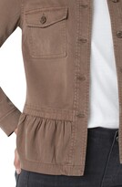 Thumbnail for your product : Liverpool Los Angeles Peplum Cargo Jacket