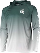 Thumbnail for your product : Columbia Men's Green Michigan State Spartans Terminal Tackle Omni-Shade Upf 50 Long Sleeve Hooded T-shirt