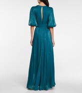 Thumbnail for your product : Costarellos Brennie iridescent georgette gown