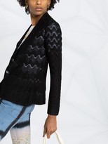 Thumbnail for your product : Missoni Geometric-Pattern Knit Blazer