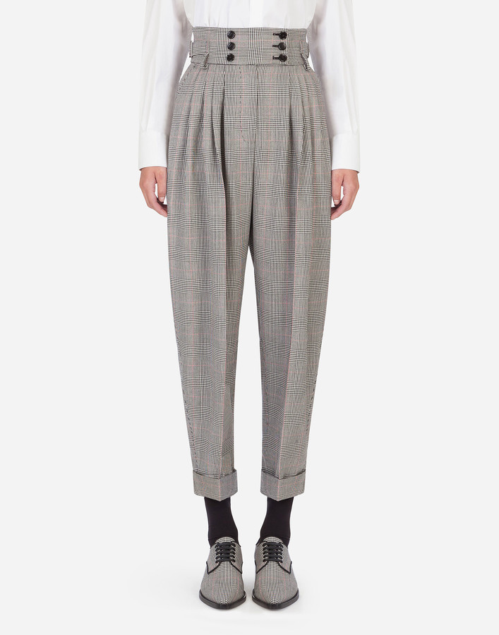 glen plaid pants outfit