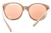 Thumbnail for your product : Linda Farrow Reflective Snakeskin Sunglasses