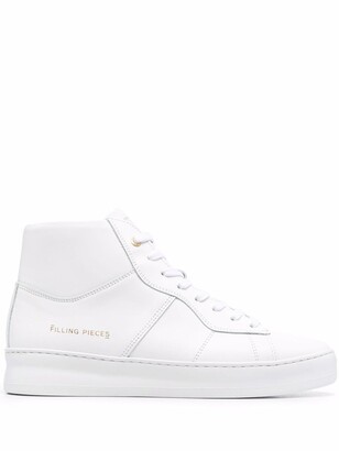 Filling Pieces High-Top Panelled Leather Sneakers - ShopStyle