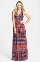 Thumbnail for your product : Maggy London Print Chiffon Maxi Dress
