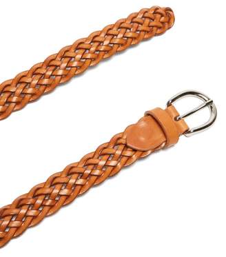Giuliva Heritage Collection The Braided Leather Belt - Womens - Tan