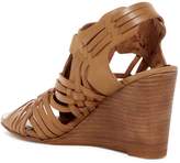 Thumbnail for your product : Naughty Monkey Dually Noted Woven Leather Wedge Sandal
