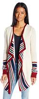 Thumbnail for your product : PINK ROSE Women's Ace Flyaway Stripe Sweater Cardigan