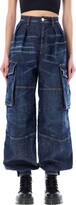Thumbnail for your product : DSQUARED2 Wide Leg Cargo Denim