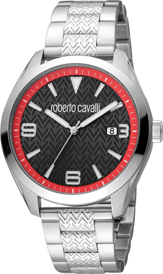 Roberto Cavalli Men's Classic Black Dial Watch - RC5G048M0065