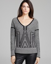 Thumbnail for your product : Diane von Furstenberg Sweater - Angel Soft and Cozy Stripe