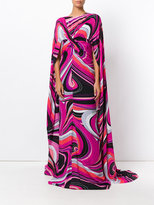 Thumbnail for your product : Emilio Pucci crossed front kaftan dress