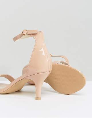 Glamorous Barely There Kitten Heeled Sandals