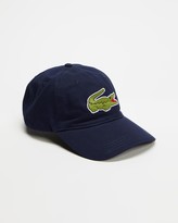 Thumbnail for your product : Lacoste Blue Caps - Big Croc Cotton Cap - Size One Size at The Iconic
