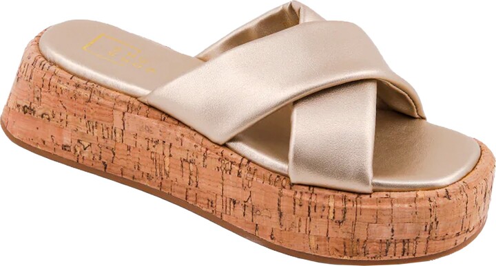 Solstice Hotter Sandals At Debenhams Gold Cork Wedges
