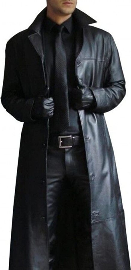 Mens Long Black Trench Coat | Shop the world's largest collection of  fashion | ShopStyle UK