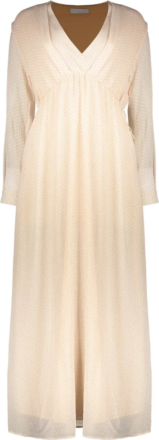 Fabiana Filippi Crepe-Texture Maxi Dress