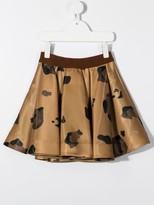 Thumbnail for your product : Mi Mi Sol Floral-Print A-Line Skirt