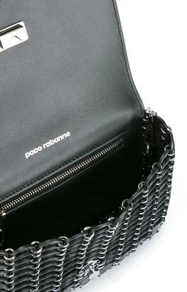 Paco Rabanne crackled metallic shoulder bag
