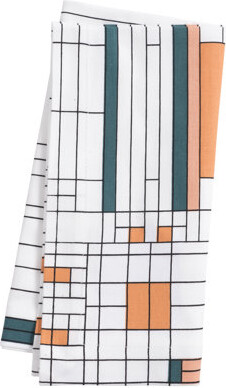 Frank Lloyd Wright Oak Park Printed 4 Piece Cotton Napkin Set