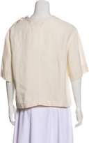 Thumbnail for your product : Isabel Marant Linen Embroidered Top