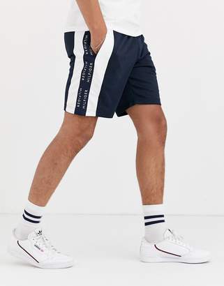 Tommy Hilfiger contrast side sweat shorts-Blue