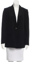 Thumbnail for your product : Alexander Wang T by Notch-Lapel Long Sleeve Blazer